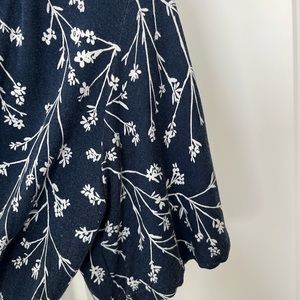 Blue dress floral print